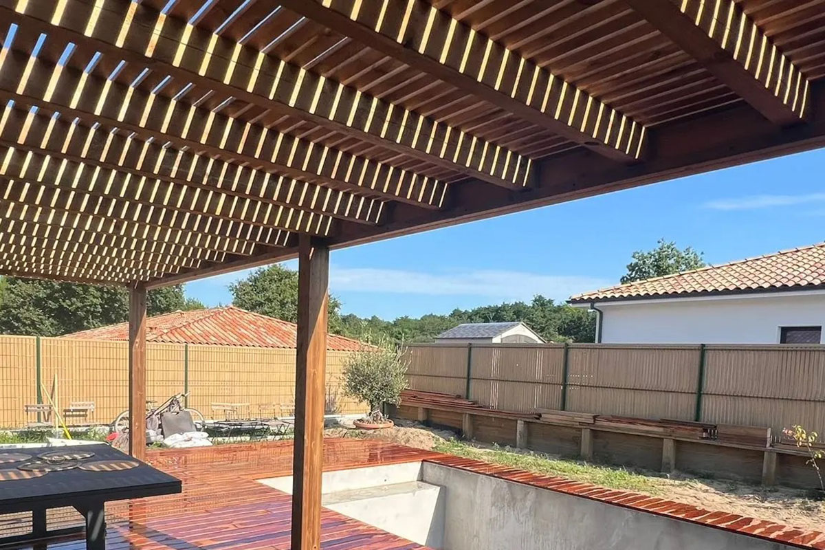 pergola sur mesure saint médrad en jalles